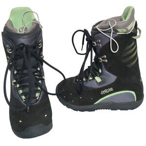 $359 Burton Sable Snowboard Boots! 8.5 Euro 40.5 Black & Green EXCELLENT